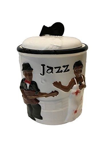 lot 3402 image: Jazz Band Collection Hand Painted Ceramic Cookie Jar, 87576 By Ack