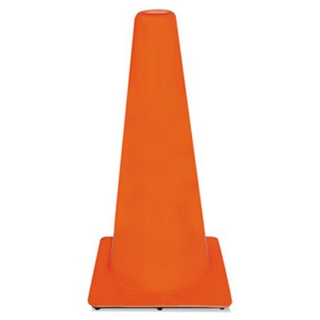 lot 3436 image: 3M-Commercial Tape Div 9012900006 Non-Reflective Traffic Safety Cone - Orange 13 x 13 x 28 in.