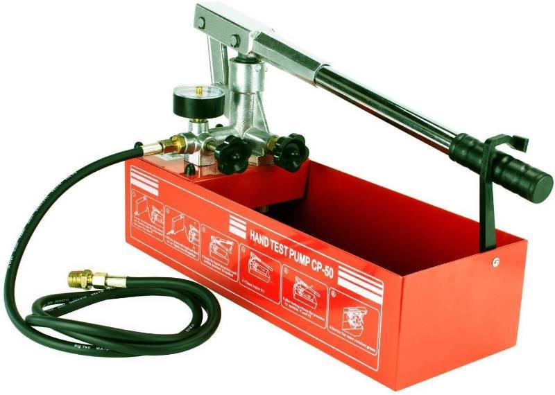 lot 3439 image: Steel Dragon Tools CP-50 Pressure Test Pump 726 PSI & 2.5 Gallon Tank 14  & 12  Connection