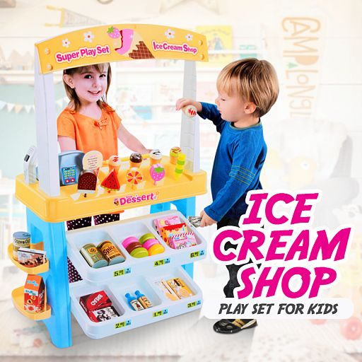 lot 8794 image: Store Dessert Super Play Set Ice Cream Shop, PR-668-08