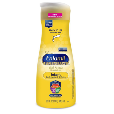 lot 8818 image: Enfamil Bottled Liquid Formula, 32 fl oz, 6 count