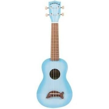 lot 8839 image: Kala Dolphin Ukulele - Light Blue Burst