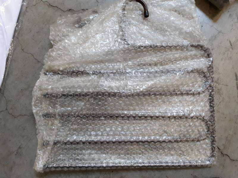 lot 8855 image: Elover Multi purpose metal pants hanger closet hangers brown