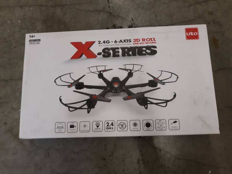 lot 9493 image: UTO Drone U960 Hexacopter with Camera Ready FPV Helicopter Quadcopter Quad Copter Toys Black