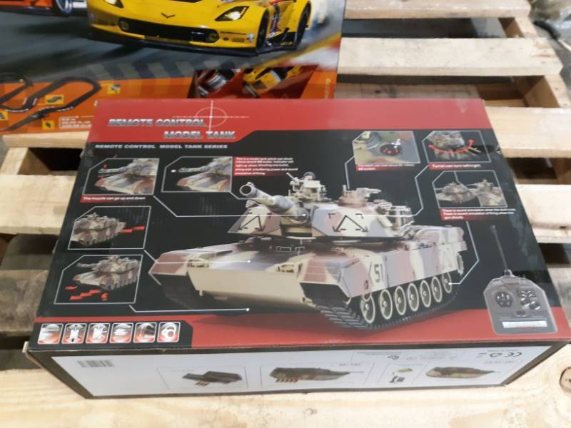 lot 9568 image: M1a2 Abrams Tank - Rc - Airsoft Bb Gun - Dark Camouflage - Usa Seller 124 -