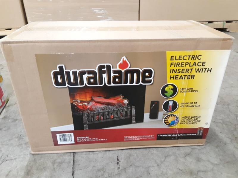 lot 9570 image: Duraflame Portable Electric Log Set Heater