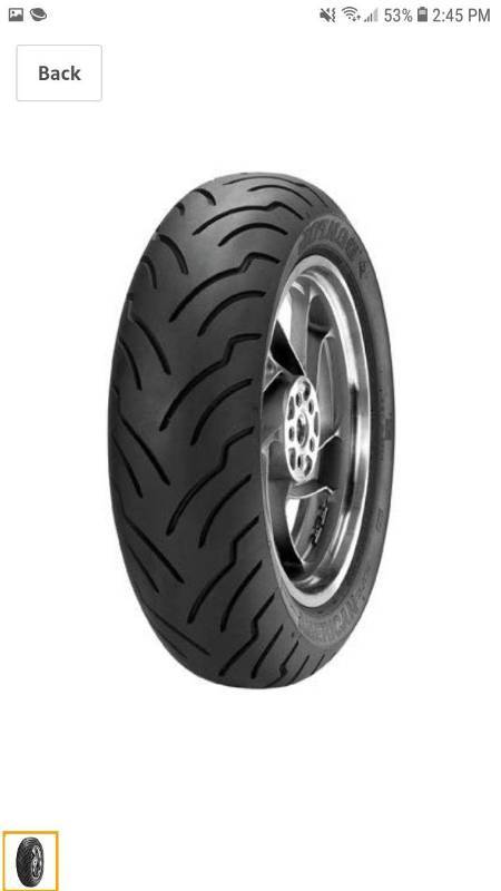 lot 9603 image: Dunlop Motorcycle 34AE57 (OLD 31AE57) AMER ELITE 18065B16 BW REAR