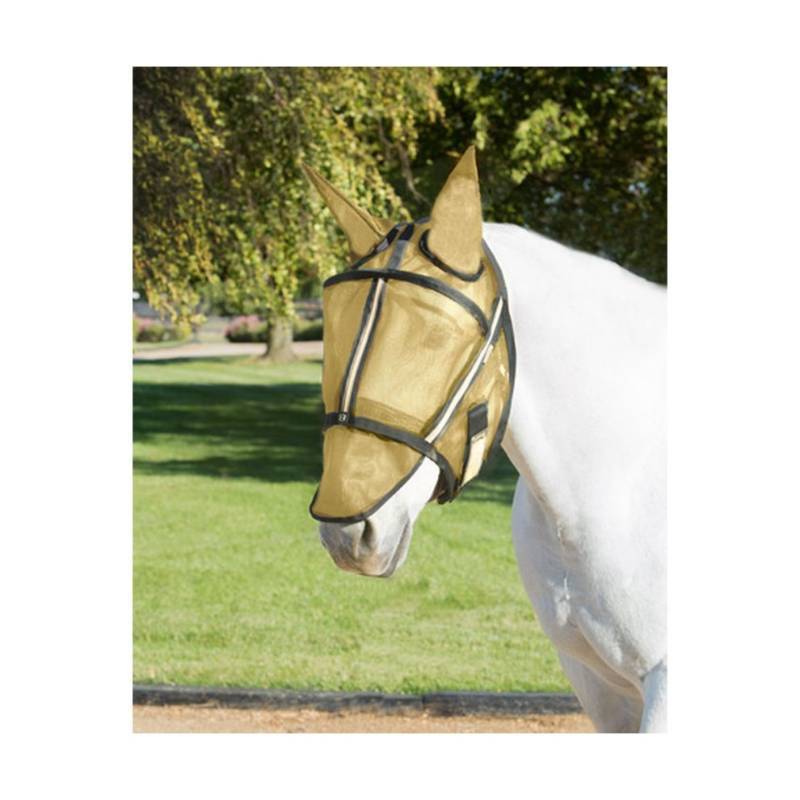 lot 9637 image: Medium Noble Outfitters Guardsman Durable Flex Horse Fly Mask With Ears Black