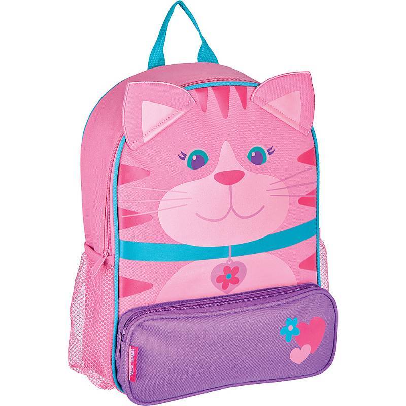lot 9638 image: Stephen Joseph Girls Sidekicks Backpack, Cat, One Size