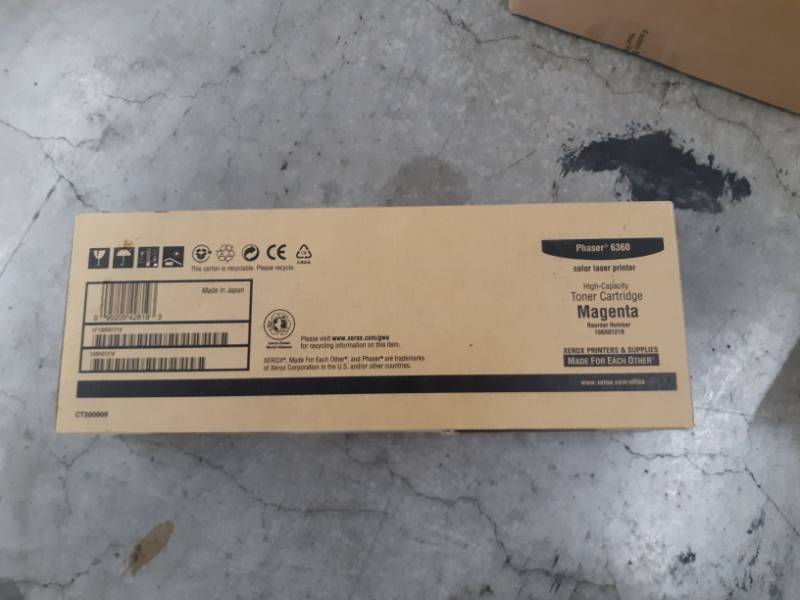 lot 9640 image: Xerox Phaser 6360 Magenta Toner Cartridge (106R01219) , High Yield