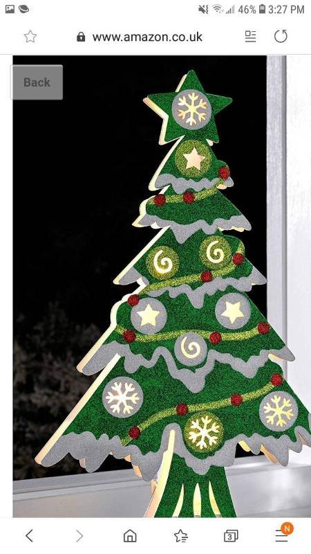 lot 9655 image: Werchristmas Pre-lit Christmas Tree Decoration, 44 Cm - Multi-colour