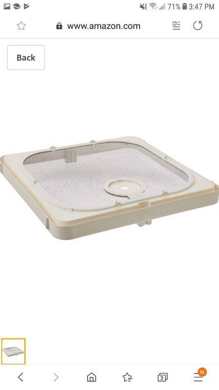 lot 9678 image: Ventline BVC0573-31 Frame with Removable Screen