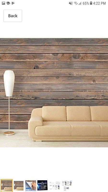 lot 9690 image: wall26 Large Wall Mural - Seamless Wood Pattern  Self-Adhesive Vinyl WallpaperRemovable Modern Decorating Wall Art
