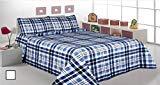 lot 10266 image: 3 Pcs Printed Bedspread Coverlet Sets Quilt Sets, Full Queen Size,striped blue Navy Blue Color Over Size