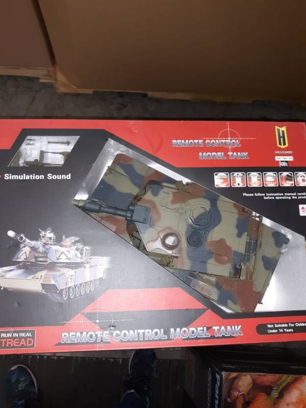 lot 10275 image: M1a2 Abrams Tank - Rc - Airsoft Bb Gun - Dark Camouflage - Usa Seller 124 -