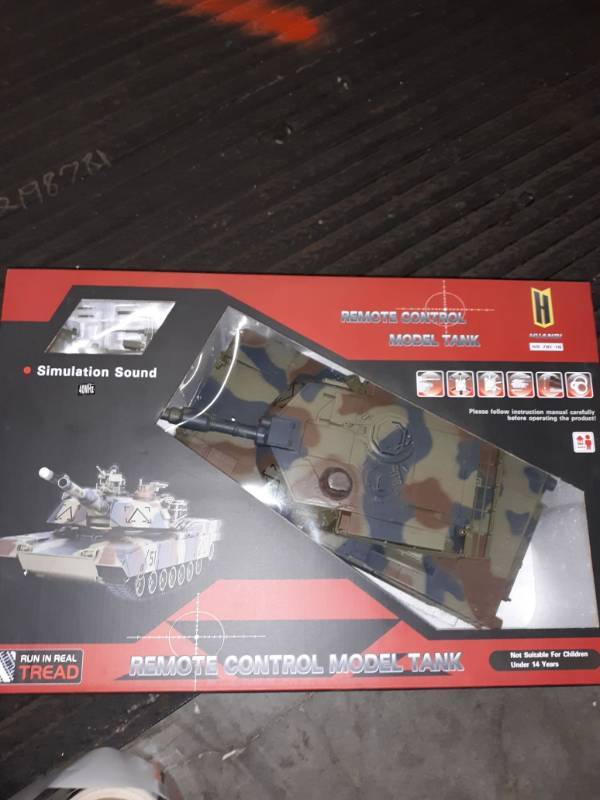 lot 10276 image: M1a2 Abrams Tank - Rc - Airsoft Bb Gun - Dark Camouflage - Usa Seller 124 -