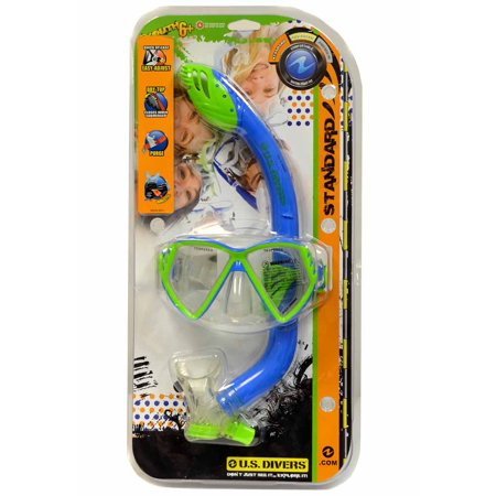 lot 10332 image: U.S. Divers Junior Regal Mask and Laguna Snorkel, Fun Blue