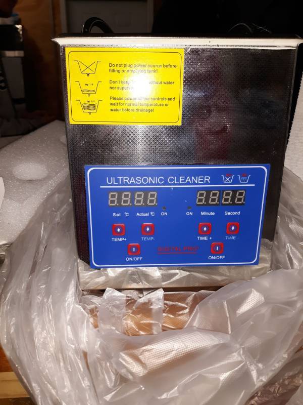 lot 10406 image: Mophorn Time 2L Cleaner Ultrasonic Jewelry Eyeglass Commercial Industrial with Digital Heater Timer Basket, Silver