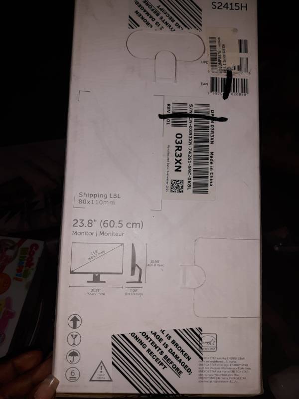 lot 10419 image: Dell Computer Ultrasharp U2415 24.0-Inch Screen LED Monitor, Black