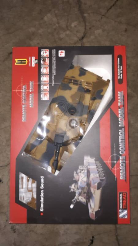 lot 10758 image: M1a2 Abrams Tank - Rc - Airsoft Bb Gun - Dark Camouflage - Usa Seller 124 -