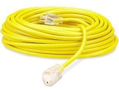 lot 10768 image: LifeSupplyUSA 3 Outlet Power 100ft Lighted Extension Cord