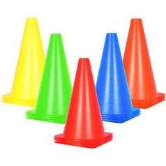 lot 10793 image: World Sport Multi Color Nine Inch Cone Set
