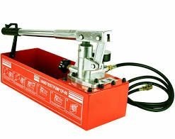 lot 10818 image: Steel Dragon Tools CP-50 Pressure Test Pump 726 PSI & 2.5 Gallon Tank 14 & 12 Connection