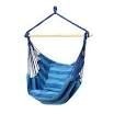 lot 10890 image: Adorox Hanging Rope Hammock Patio Porch Chair Striped Swing Outdoor Camping