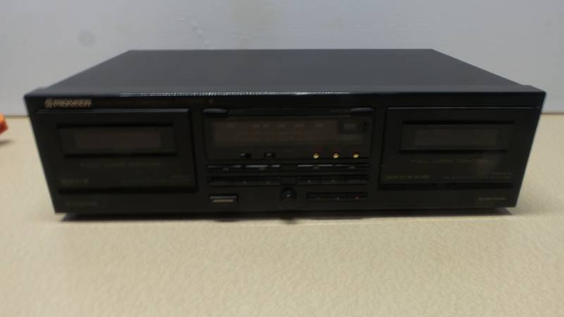 lot 6321 image: Pioneer Stereo Double Cassette Deck Model CT-W301