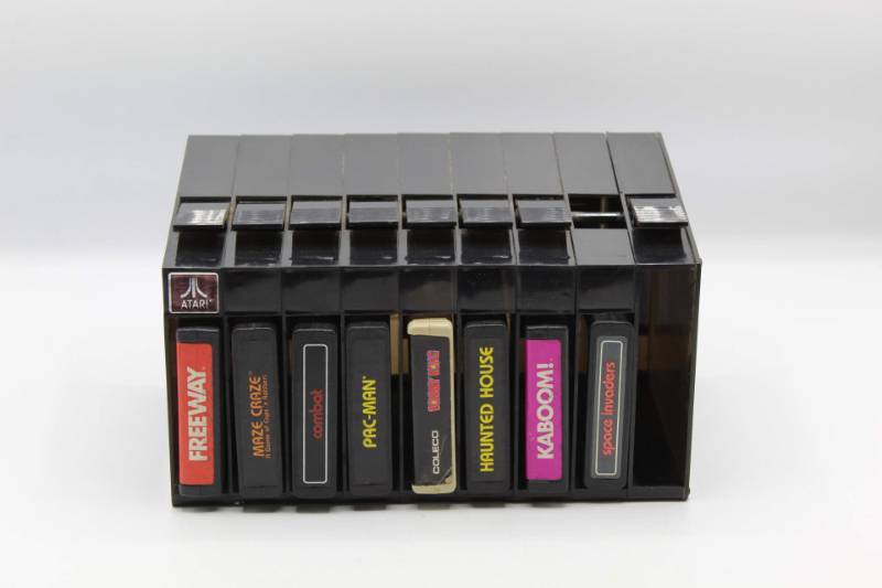 lot 1802 image: Atari 2600 Video Gaming Cartridges and Atari Game Library