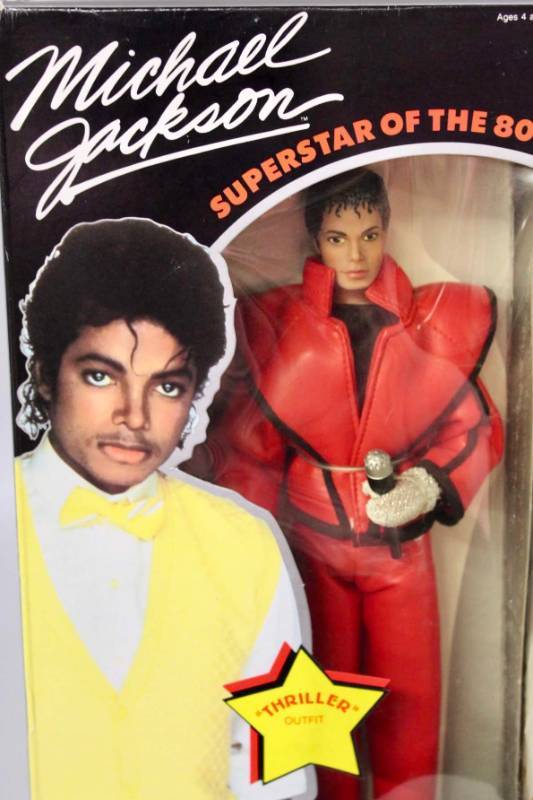 lot 1803 image: Michael Jackson Thriller Doll Superstar of the 80s