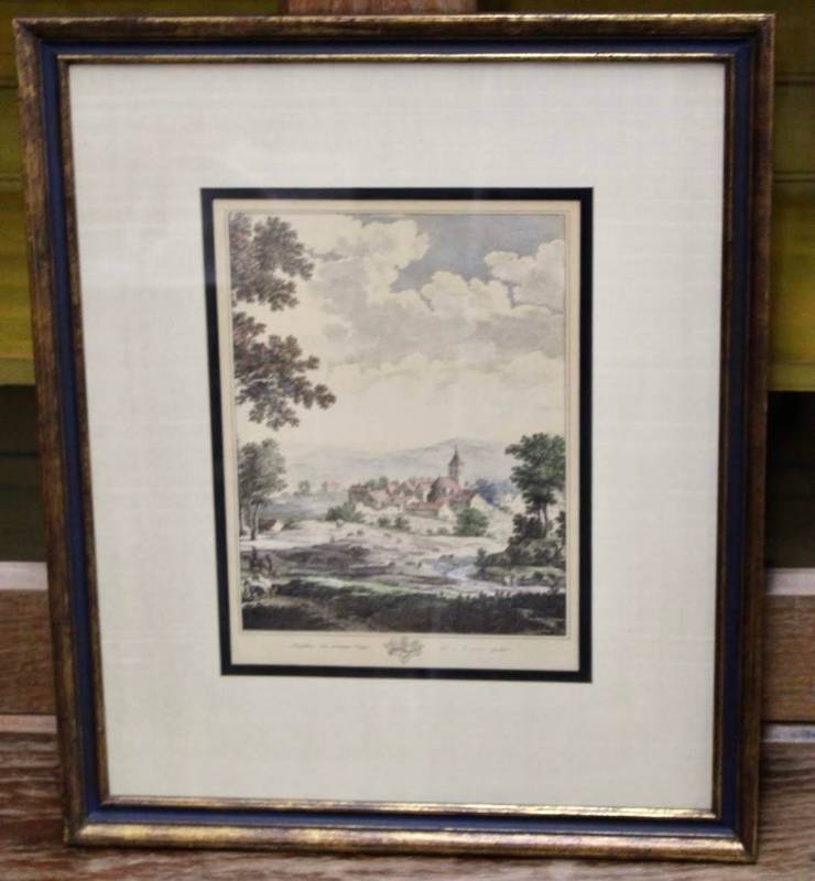 lot 1795 image: Salvator Rosa Landscape - Framed with double matting