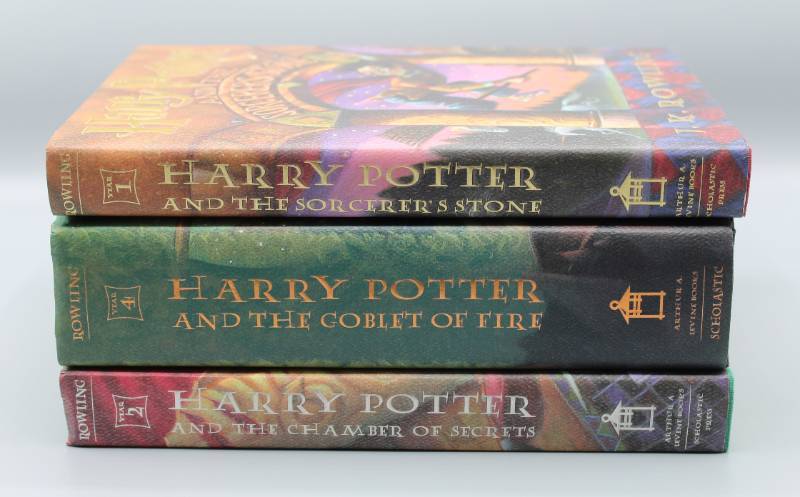 lot 1843 image: (3) First Edition Harry Potter J.K. Rowling Books