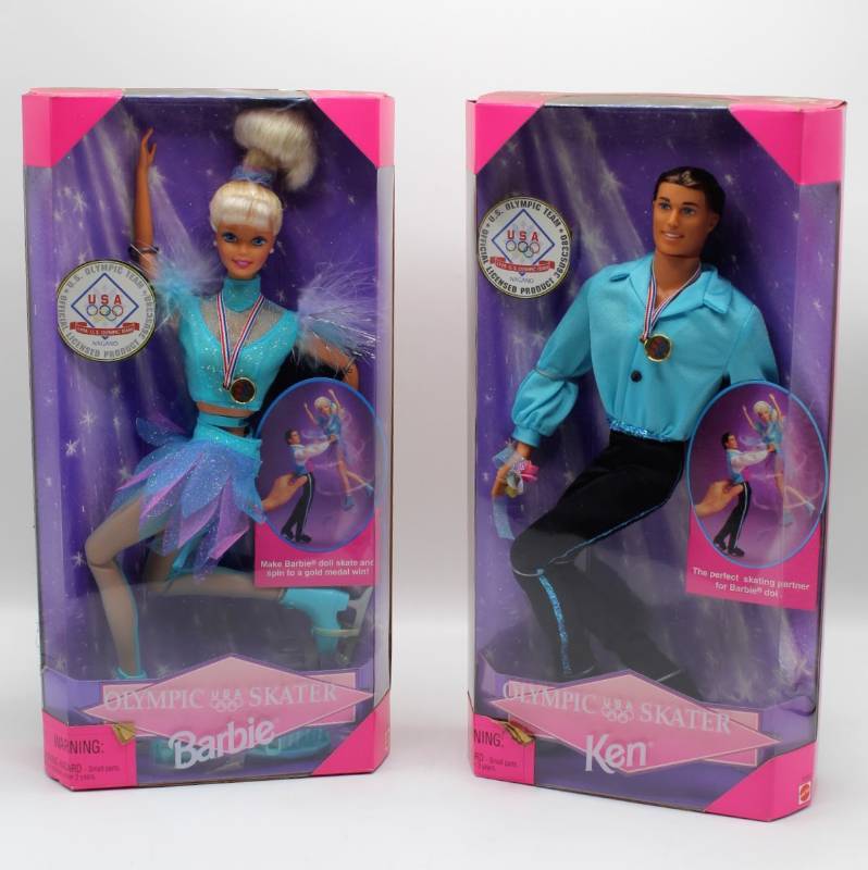 barbie and ken olympic skaters