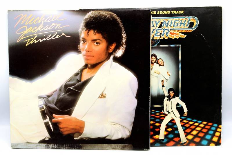 lot 1849 image: 2 Iconic LPs - 1977 Saturday Night Fever and 1982 Michael Jackson Thriller