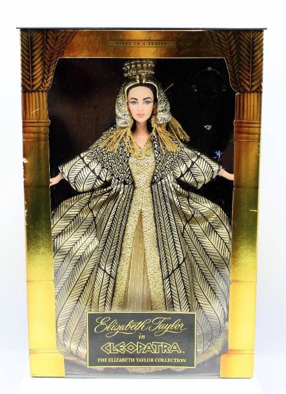 lot 1869 image: 1999 Elizabeth Taylor in Cleopatra Barbie - The Elizabeth Taylor Collection New in Box