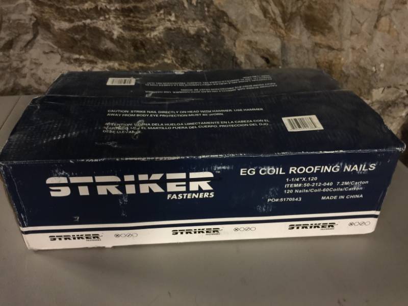 lot 2065 image: Case of Striker EG Coil Roofing Rails