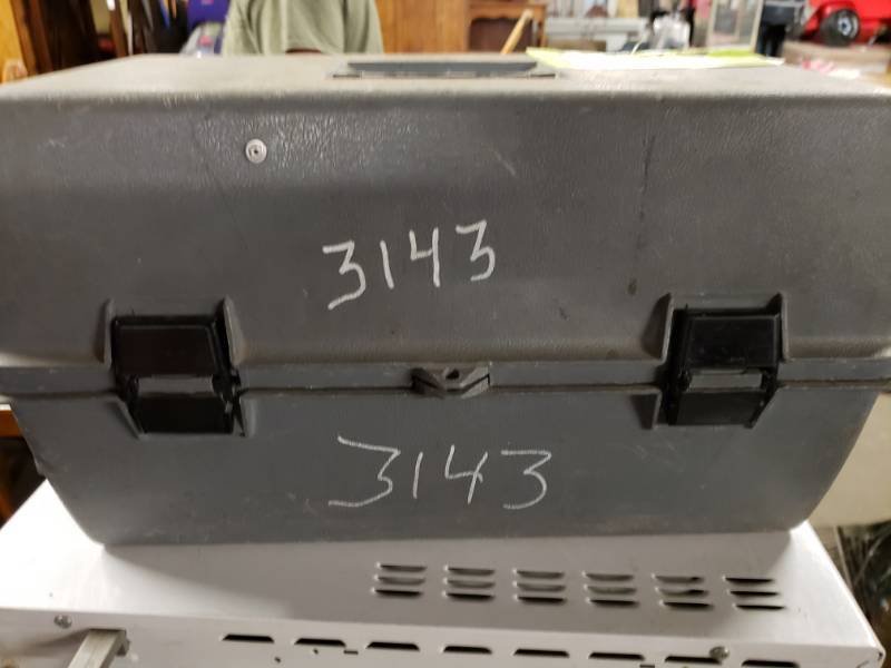 lot 3008 image: Tool Box Full of Electrical Breakers and More