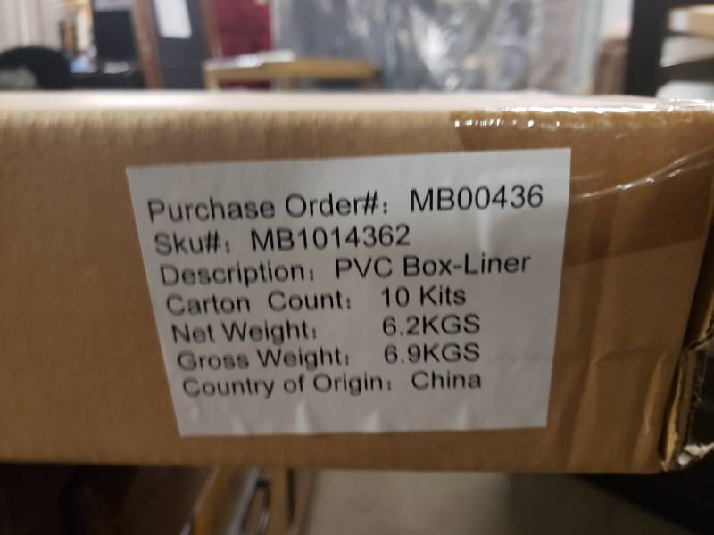 lot 2045 image: 42 Tool Box Drawer Liners. Box of 10 packages. 7 liners per package