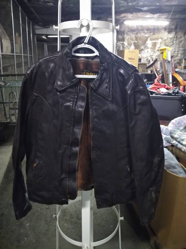 lot 1234 image: Leather Jacket by Esprit Size 16