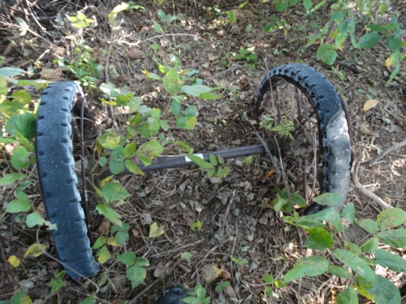 lot 2935 image: Old implement wheels