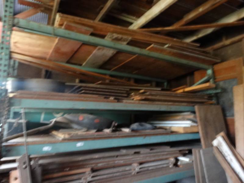 lot 2960 image: Tall heavy duty section of pallet racking