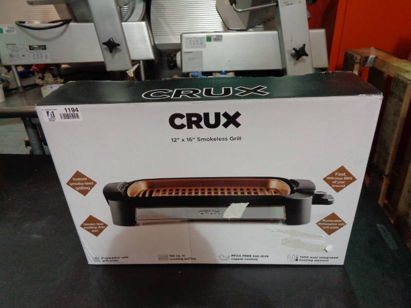 lot 1194 image: Crux XL Smokeless Electric Grill 12 x 16