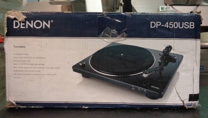 lot 1241 image: Denon DP-450USB Semi-Automatic Analog Turntable