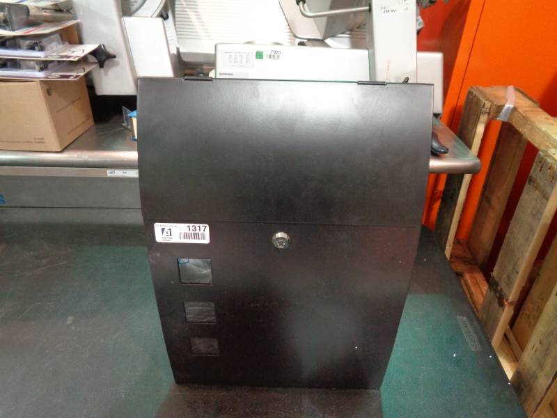 lot 1317 image: Locking Mail Box. Does Have Key.