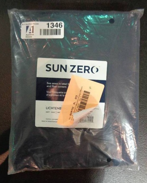lot 1346 image: Sun Zero 1-Panel Gramercy Room Darkening Door Curtain, Navy