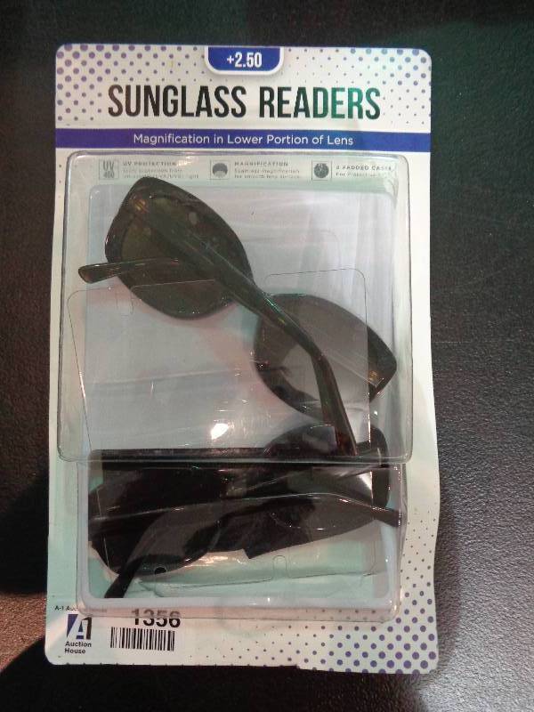 lot 1356 image: Sunglass Readers. 2 Pair