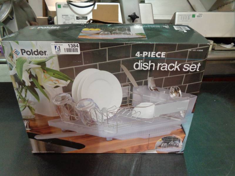lot 1384 image: Polder 4 Piece Dish rack Set