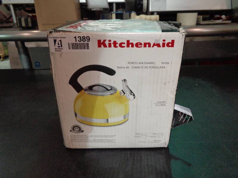 lot 1389 image: Kitchenaid Porcelain Enamel Kettle