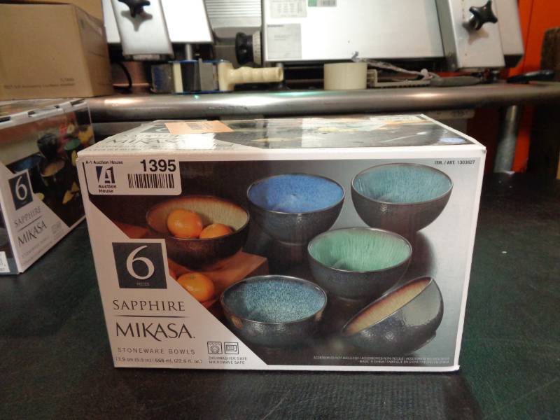 lot 1395 image: Mikasa 6 Piece Stoneware Bowl Set